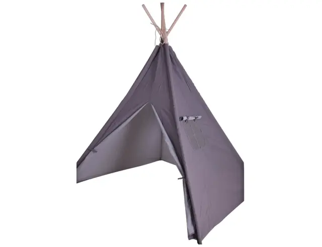 Παιδική Σκηνή Teepee H&S Collection με διαστάσεις 103x103x160cm - Grey HZ1990750 2