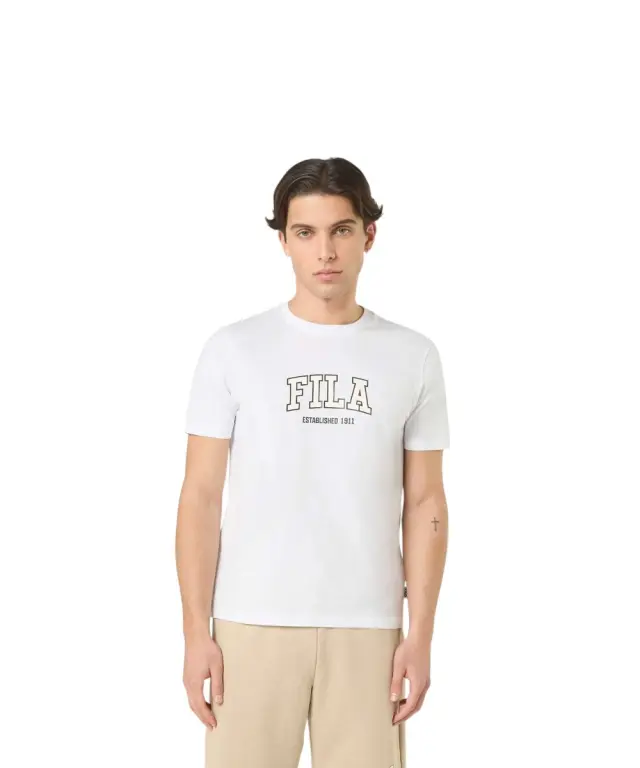 Fila - Ανδρικό T-shirt Rifredi FAM1219-10001 Λευκό