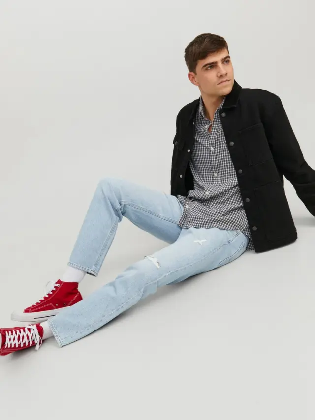 JJICHRIS JJORIGINAL SBD 120 PCW SN blue denim - 33 , 32 2