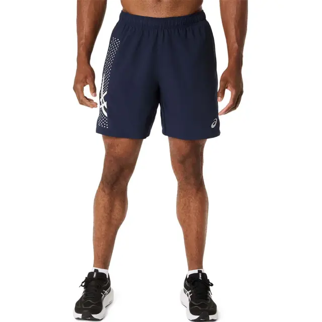 Asics Men's Icon 7inch Running Shorts Μπλε Σκούρο 2011D455-401 (Asics)