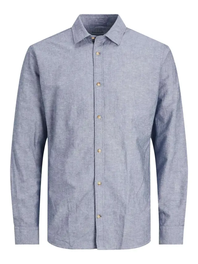 JJESUMMER SHIRT L/S S23 SN Faded Denim