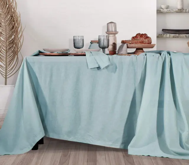 ΤΡΑΠΕΖΟΜΆΝΤΗΛΟ COTTON-LINEN 150x300 NEF NEF Aqua
