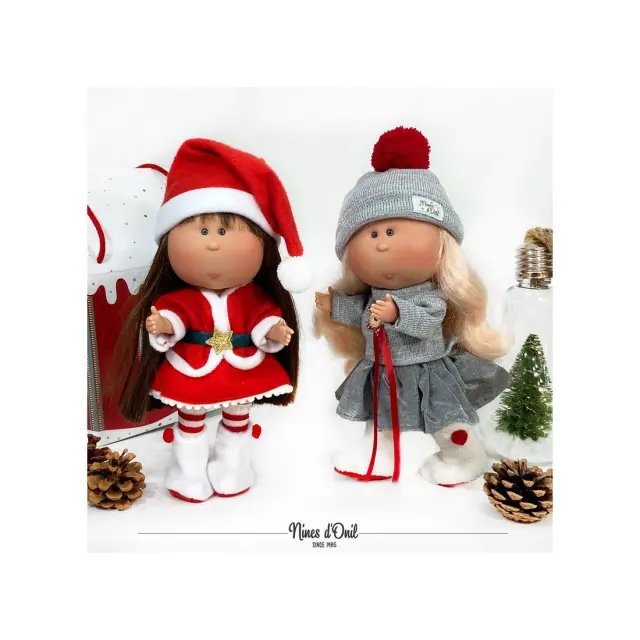 Κούκλα Mia Christmas Collection Κόκκινη Nines D'Onil Σε Θήκη NDO-3495 3