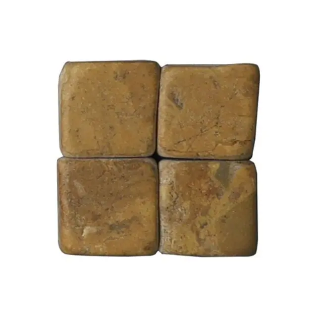 Μαρμάρινη Ψηφίδα M27 Travertin Giallo 10x10x8mm - 500gr