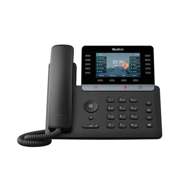 Yealink IP Τηλέφωνο SIP-T74W Black (1301010)