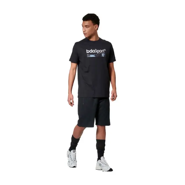 Body Action Men's Essentials French Terry Shorts Μαύρο 033616-01 (Body Action)