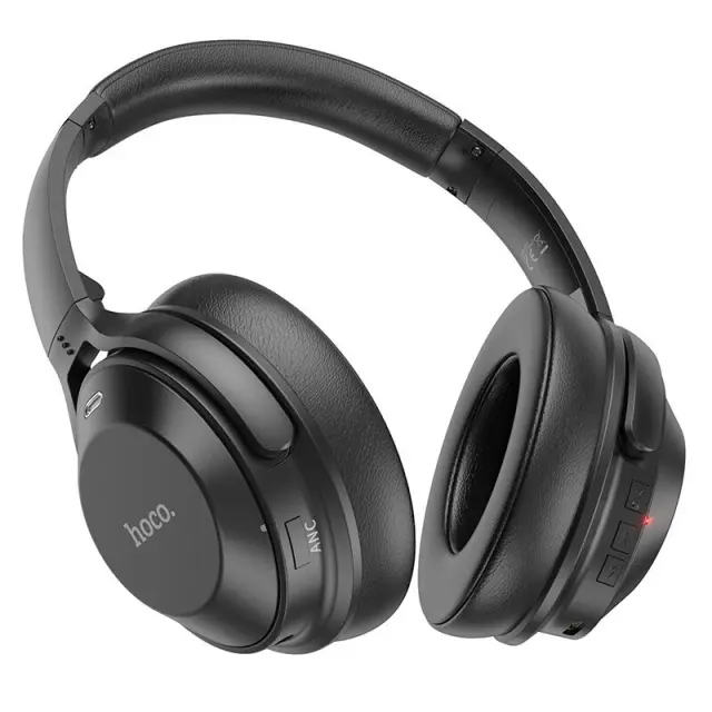 Hoco W37 Ασύρματα/Ενσύρματα Over Ear Ακουστικά με 46 ώρες Λειτουργίας Μαύρα 2