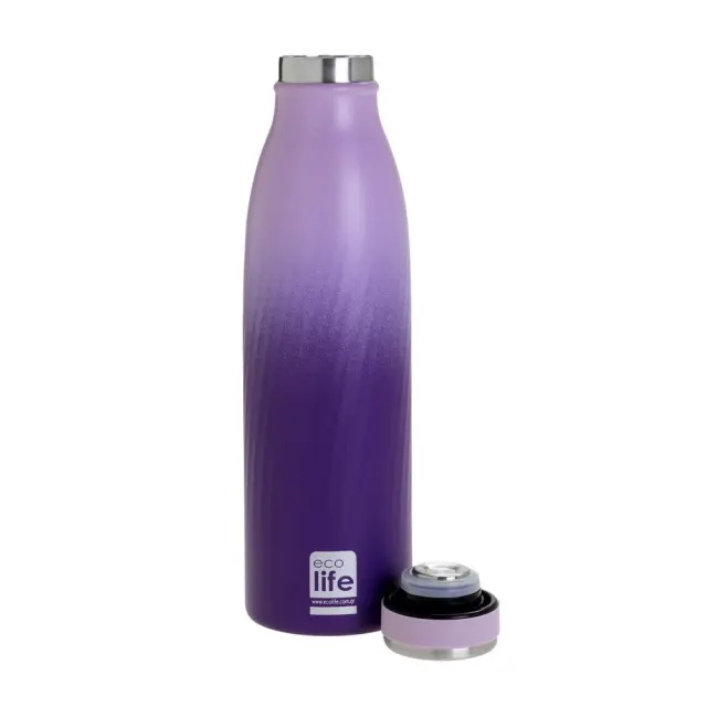 Ecolife® -Ανοξείδωτο Θερμός 500ml-Ombre Purple.