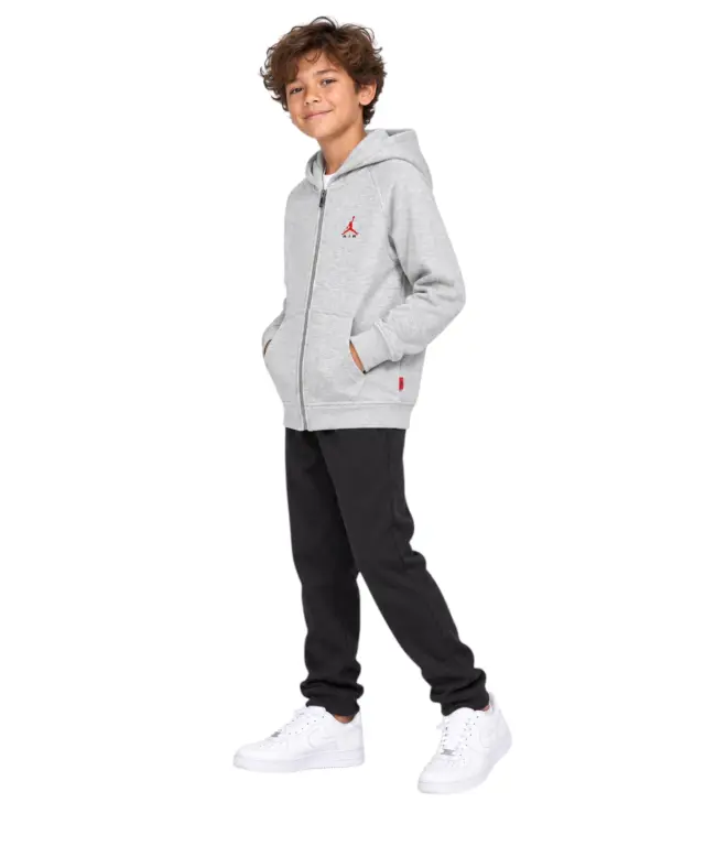Jordan - Παιδική Ζακέτα Φούτερ Brooklyn JDB 95G314-GLJ Γκρι 3