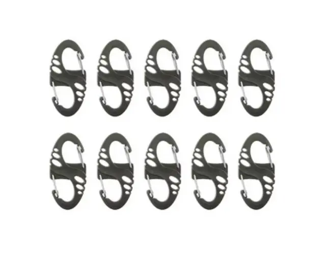 Mil-Tec S-Hook snap hook set - Green