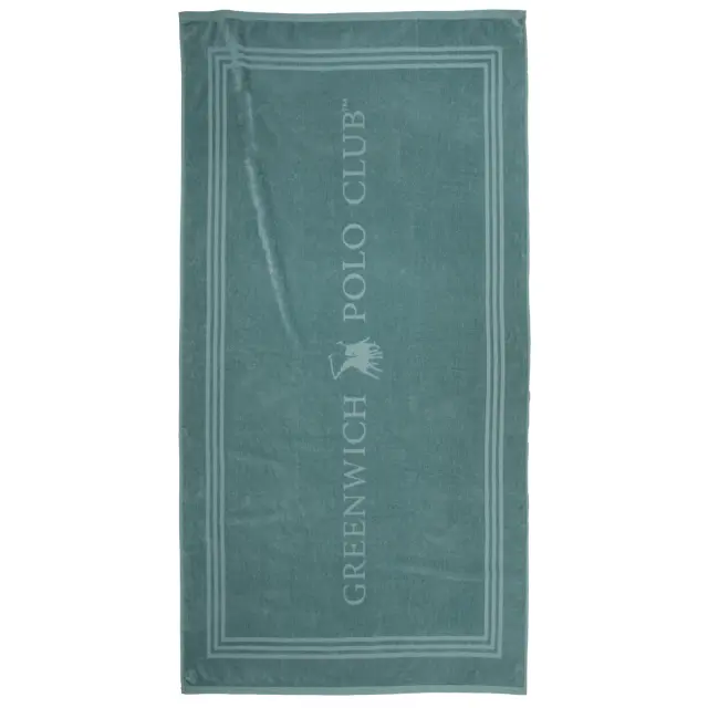 Πετσέτα Θαλάσσης 90x170 400gsm Greenwich Polo Club Essential 5202 Dark Mint 100% βαμβακερό