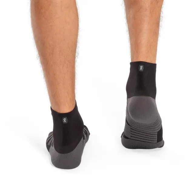 On Unisex Performance Mid 1 Pair Sock Μαύρο - Γκρι 354.00825 (On) 2