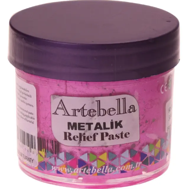 Artebella Μεταλλικη Πάστα Relief - 3803 Fuchsia - 50ml
