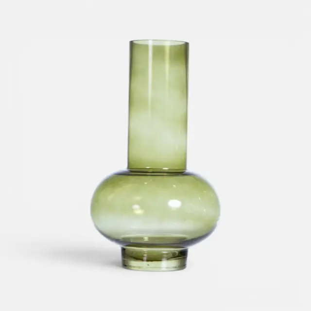 Nef-Nef Homeware Βαζάκι Γυάλινο Διακοσμητικό Veggera 18x30 Πράσινο 2