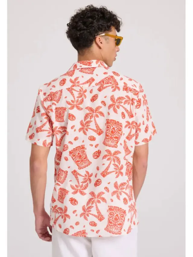 Funky Buddha Men shirt Floral FBM009-037-05 - L 2