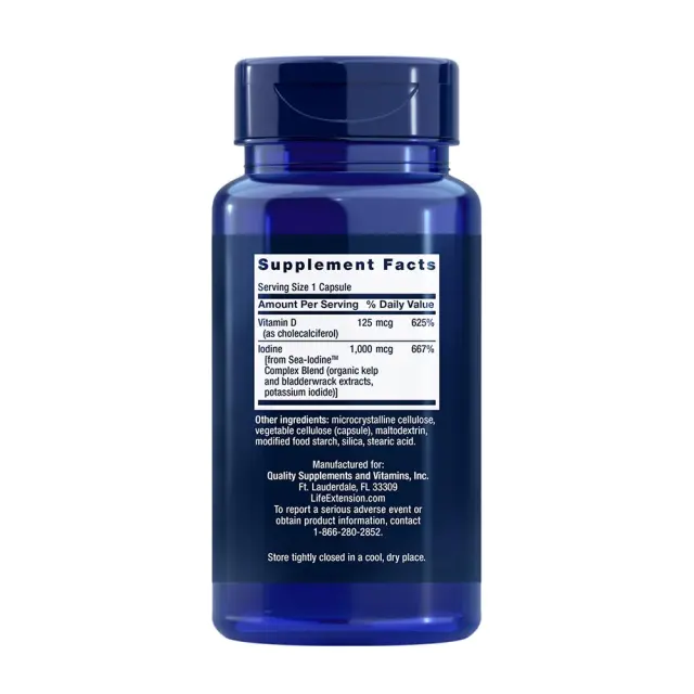 Life Extension Vitamin D3 with Sea-Iodine™ 2