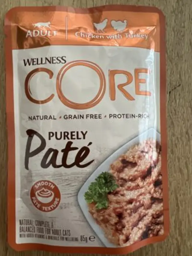 Wellness Core Cat Adult Πατέ Κοτόπουλο & Γαλοπούλα 85gr Μονόχρωμο