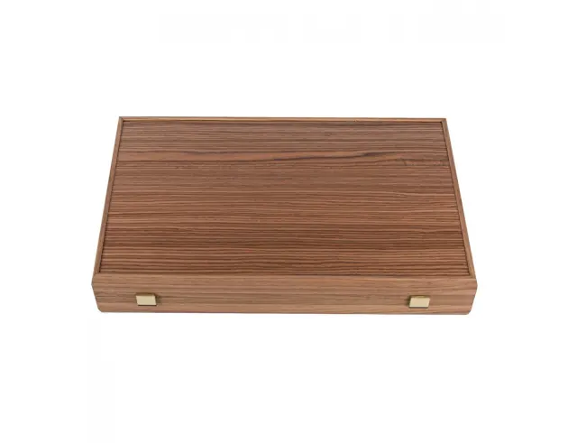 Σετ Χειροποίητο Τάβλι Classic Oak/Blue & American Walnut Manopoulos με υποδοχές για πούλια και διαστάσεις 48x30cmBKD1BLU 2