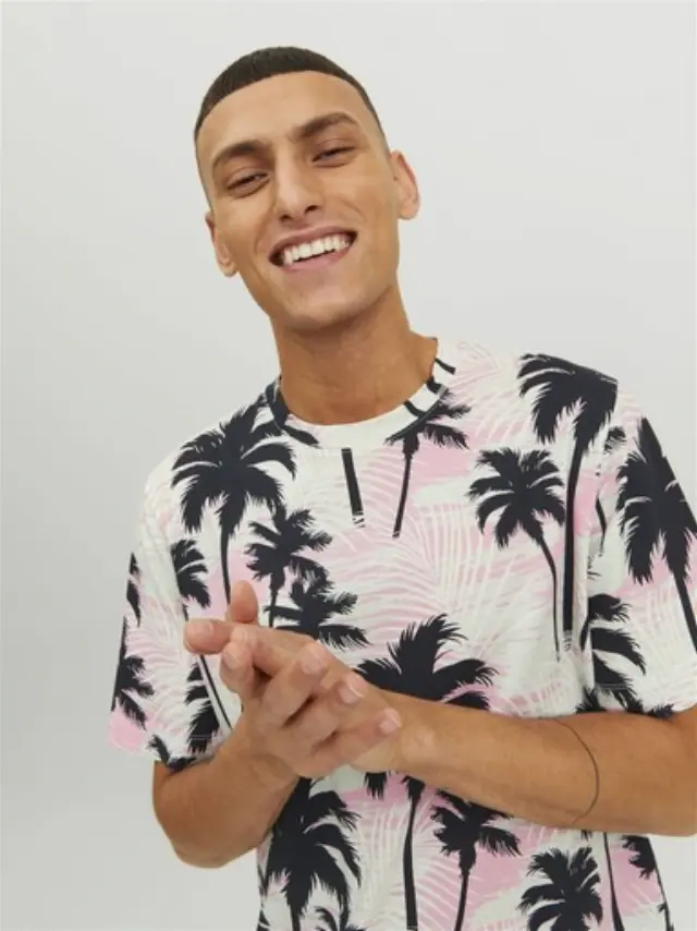 JORTULUM AOP T-shirt με all-over print – Ροζ 2