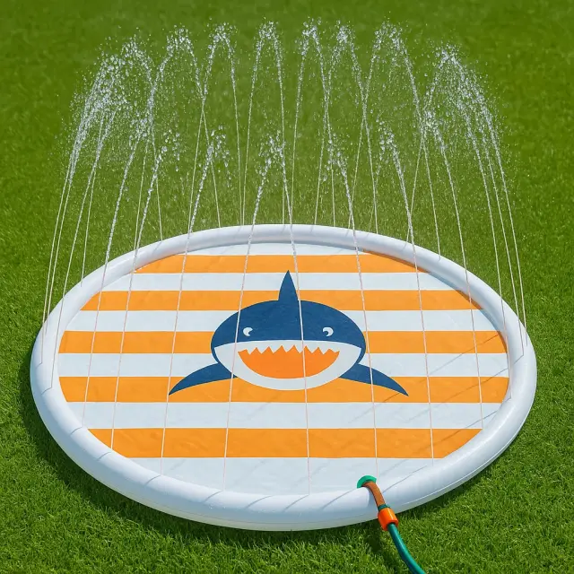 Swim Essentials: Στρώμα νερού με ψεκαστήρες - "Shark"