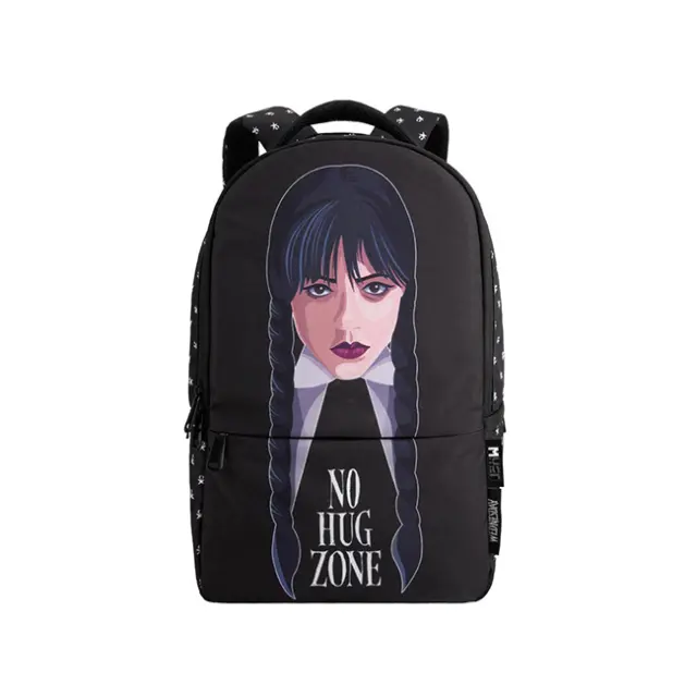 Must Σακίδιο Πλάτης Αrt 1 Κεντρική Θήκη Wednesday No Hug Zon (000503637)