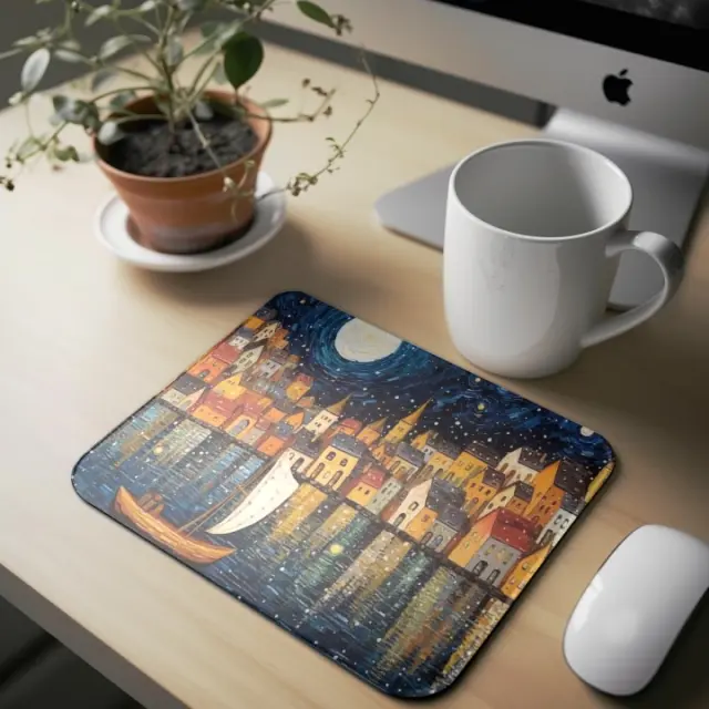 Mousepad ( still van gogh -34 ) Διαστάσεις: 23cm(μήκος) x 20cm (ύψος)