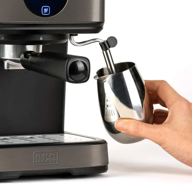 Black & Decker BXCO850E Μηχανή Espresso 850W Πίεσης 20bar Μαύρη 2