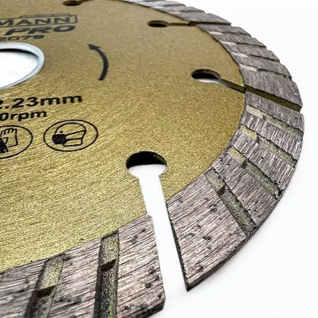 Bormann Pro BHT2079 – Διαμαντόδισκος SLANT TURBO Φ125X1,4X22,2mm 10mm (044031) 3