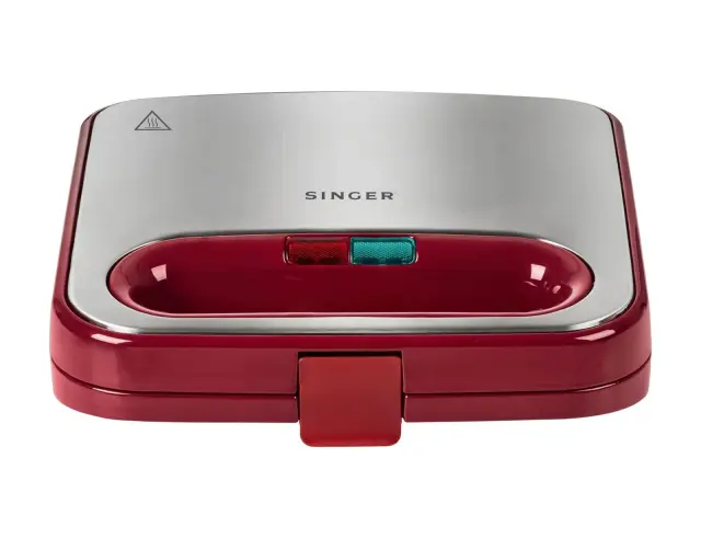 Τοστιέρα - Σαντουιτσιέρα 2 σε 1 Singer SM-7511 με ισχύ 750W και χωρητικότητα 2 τοστ - Scarlet Rose 40.SM-7511