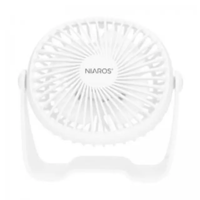 Επιτραπέζιος Ανεμιστήρας Niaros Alua USB 3W Mini Λευκό N68214 2