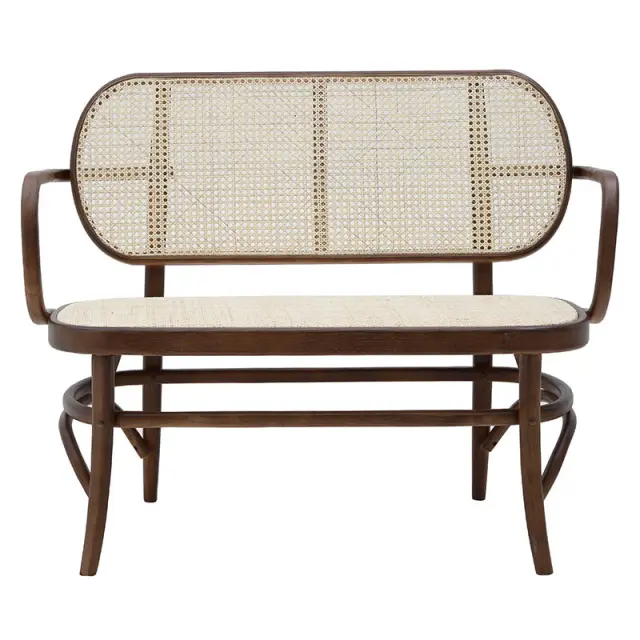 Παγκάκι Καφέ/Εκρού Rattan 118x52x88/46cm 3-50-597-0065 2
