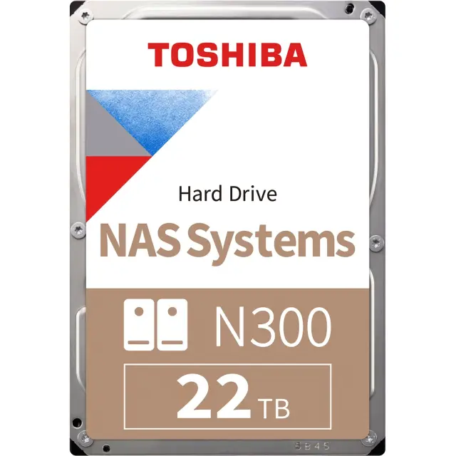 Toshiba Storage N300 22 TB (SATA 6 Gb/s, 3,5")