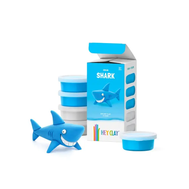 Hey Clay Κατασκευές από Πολύχρωμο Πηλό Claymates Shark (3+ ετών) 50123