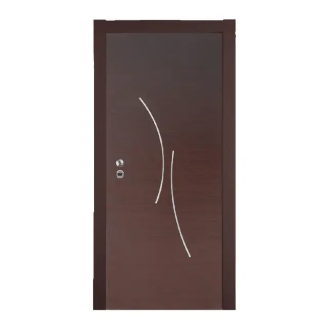 Θωρακισμένη πόρτα με επένδυση Laminate ΚΠ 123 Κατασκευαστική