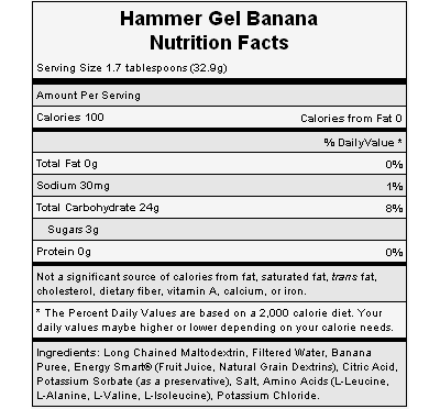 Hammer Energy Gel 33gr Banana 2