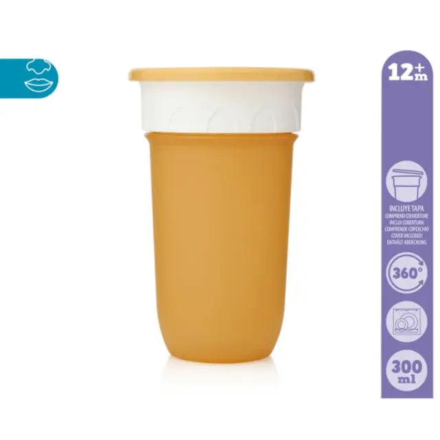 Ποτηράκι Εκπαιδευτικό 360°- 300ML Ochre 3ο Βήμα +12Μ 2