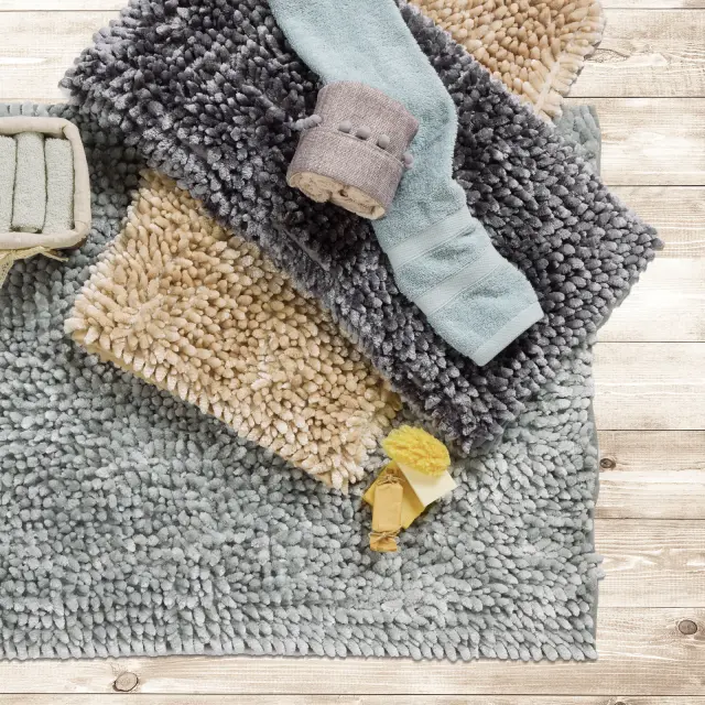 Πατάκι Μπάνιου 60x90 1200gsm Das Home 0781 Green 100% Chenille 2