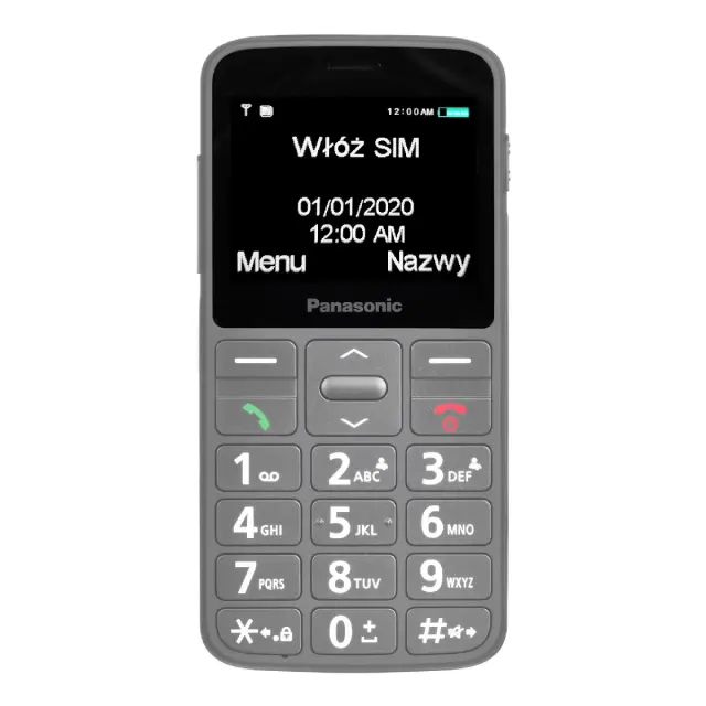 Panasonic KX-TU160EXG 2.4" με πλήκτρο SOS, Bluetooth, Μεγάλα Γράμματα Γκρι 3