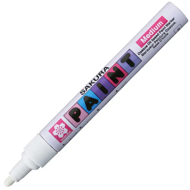 Sakura Paint Μαρκαδόρος Λαδιού 2mm Medium - White