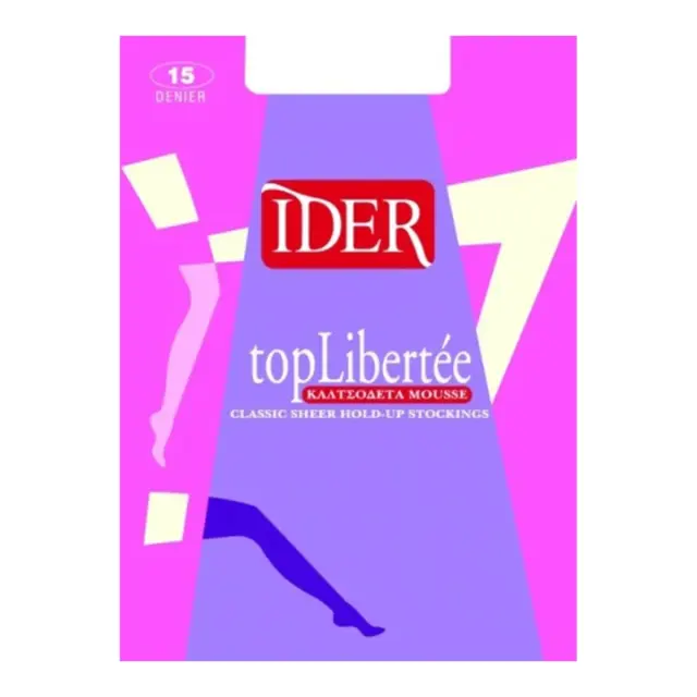 IDER Καλτσοδέτα 15 Den Top Libertee mousse, Χρώμα Γραφίτης - ONESIZE