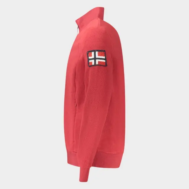 Norway Nautical School - Ανδρική Ζακέτα Φούτερ Fleece 859532-RED Κόκκινο - 3XL 3
