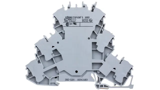 Triple-deck terminal block Through/through/through terminal block L/L/