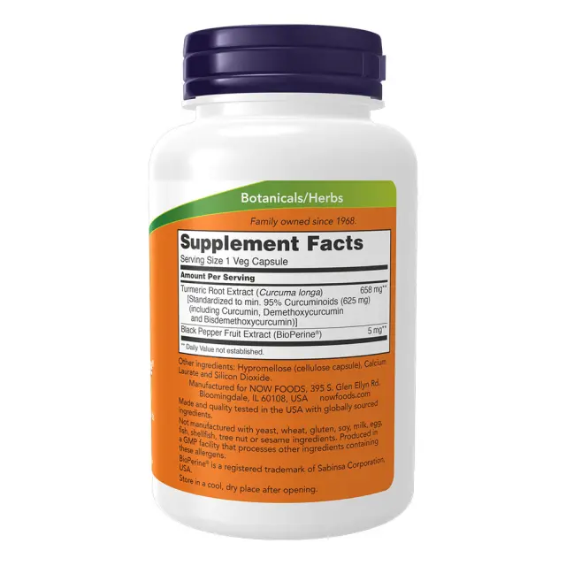 Now Foods Turmeric Curcumin + BioPerine 2