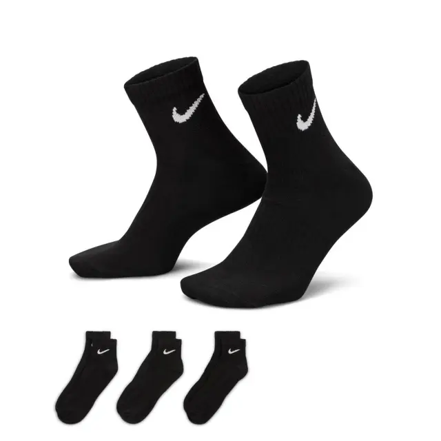 Nike Everyday Lightweight (3Pair) (SX7677-010) - Μαύρο