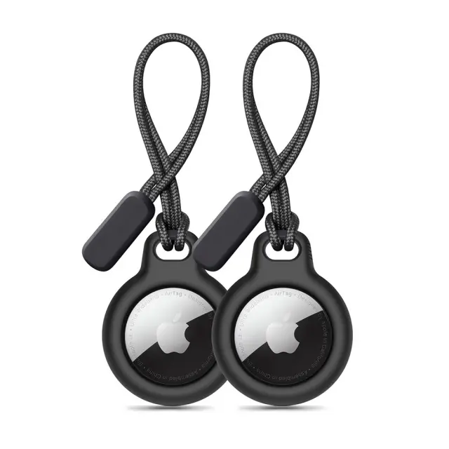 Tech-protect Rough Chain 2-pack Apple Airtag Black
