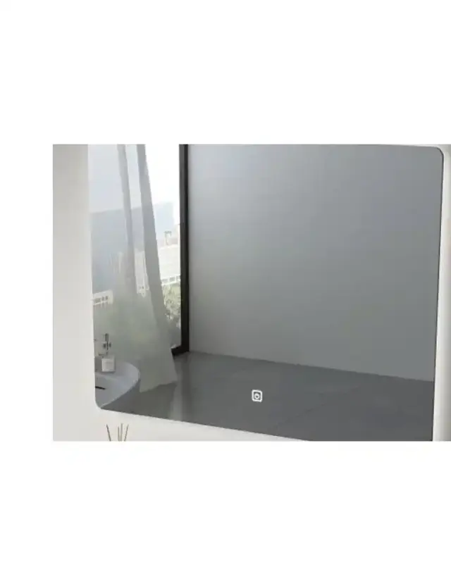 Καθρέφτης Μπάνιου LED 60x60cm με Περιμετρικό Φωτισμό, 3 Χρώματα Φωτός