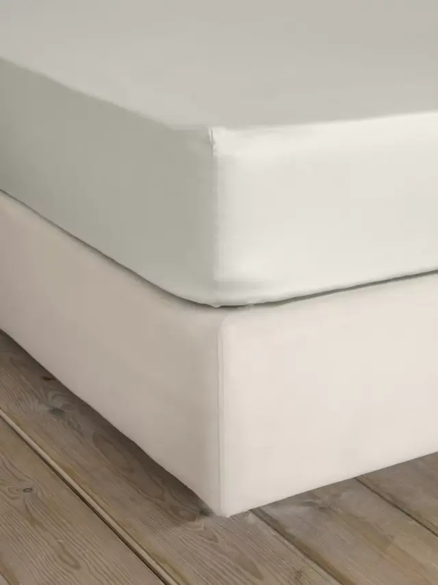Σεντόνι 240x260 Υπέρδιπλο Nima Superior SS24 Χωρίς Λάστιχο100% Βαμβακοσατέν- Fog Beige