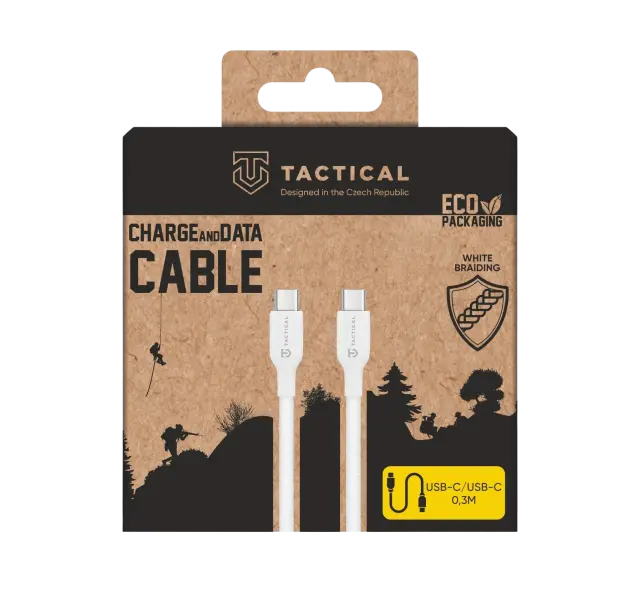 Tactical Stitch Thread Cable USB-C/USB-C 0.3m White 2