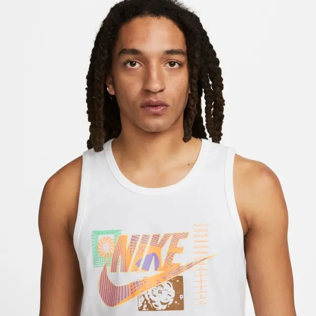 Nike Sportswear Tank (FB9782-100) - Λευκό - L 3