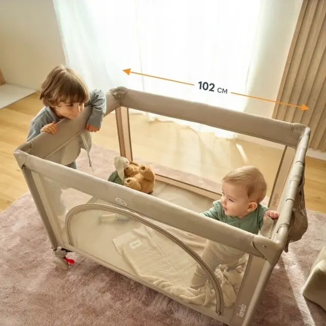 Lionelo Laura Παρκοκρέβατο 2 επιπέδων Beige Sand 3